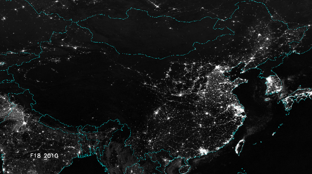 china from space